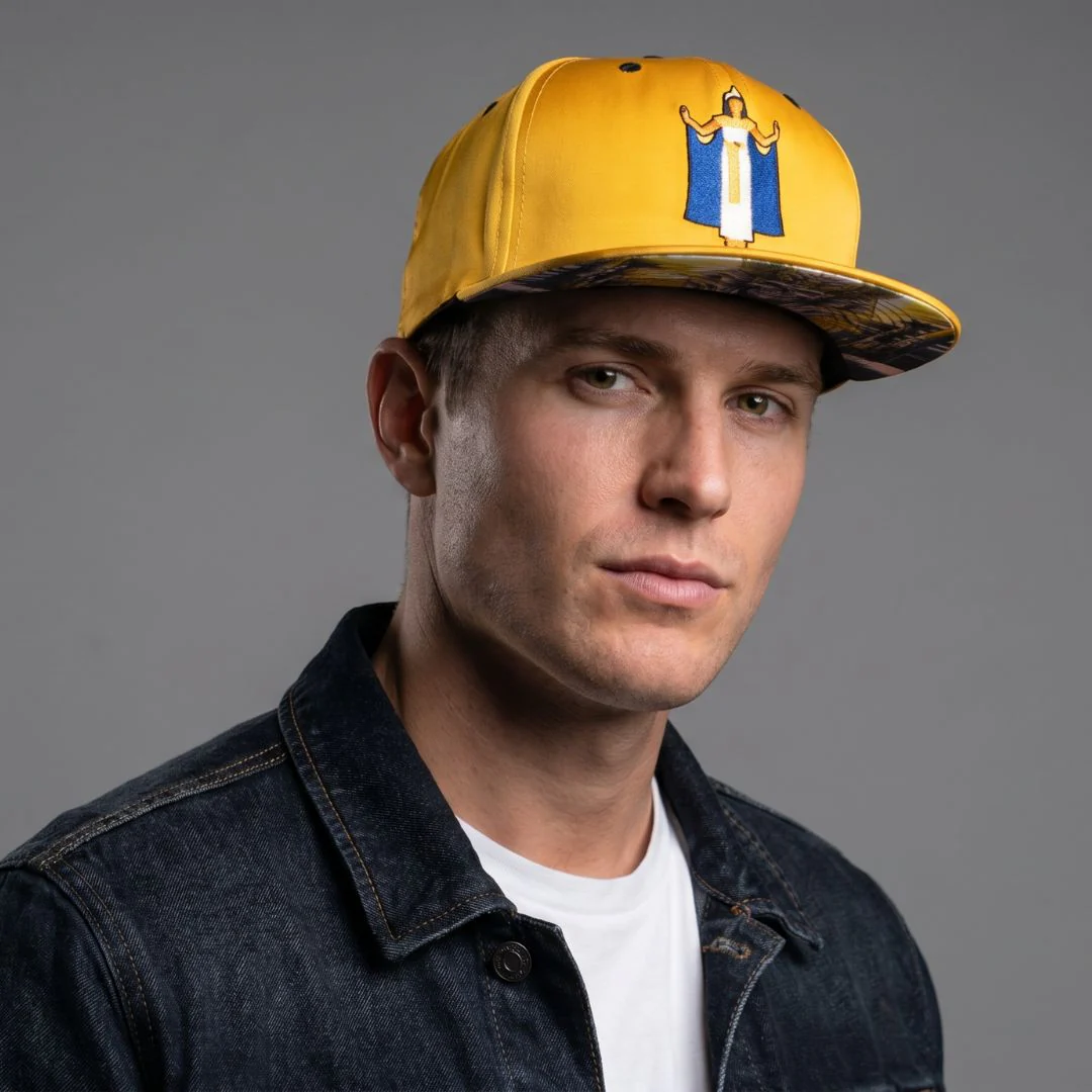 LIMITED EDITION Egyptian Night Snapback - Yellow Satin - Image 4