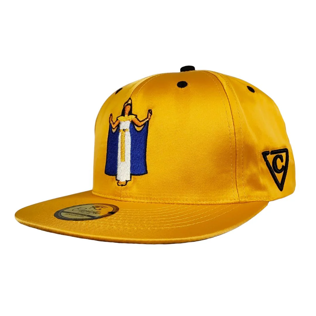 LIMITED EDITION Egyptian Night Snapback - Yellow Satin - Image 6