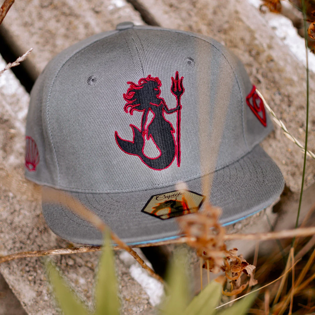 Evil Mermaid Snapback - Grey - Image 7