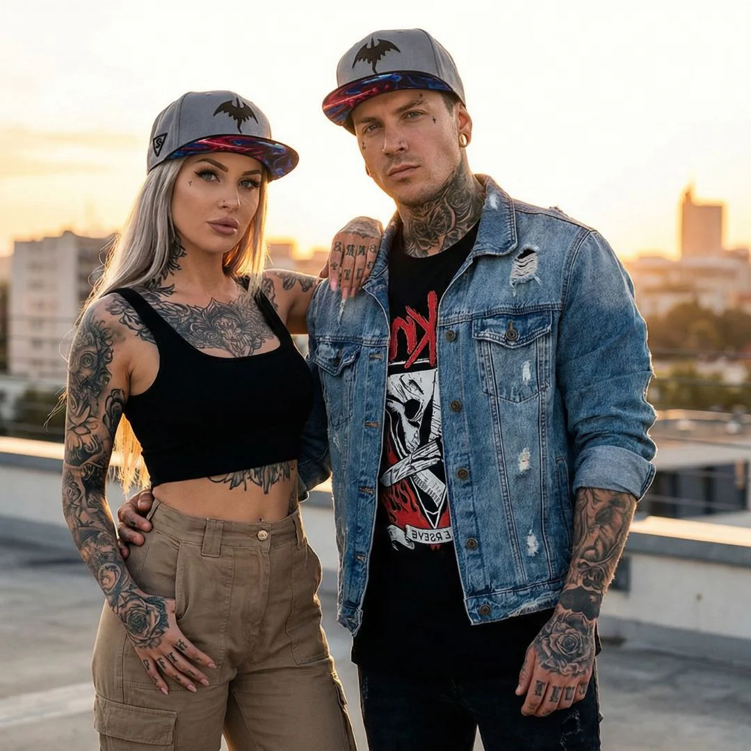 Fire Dragon Snapback - Grey/Black - Image 7