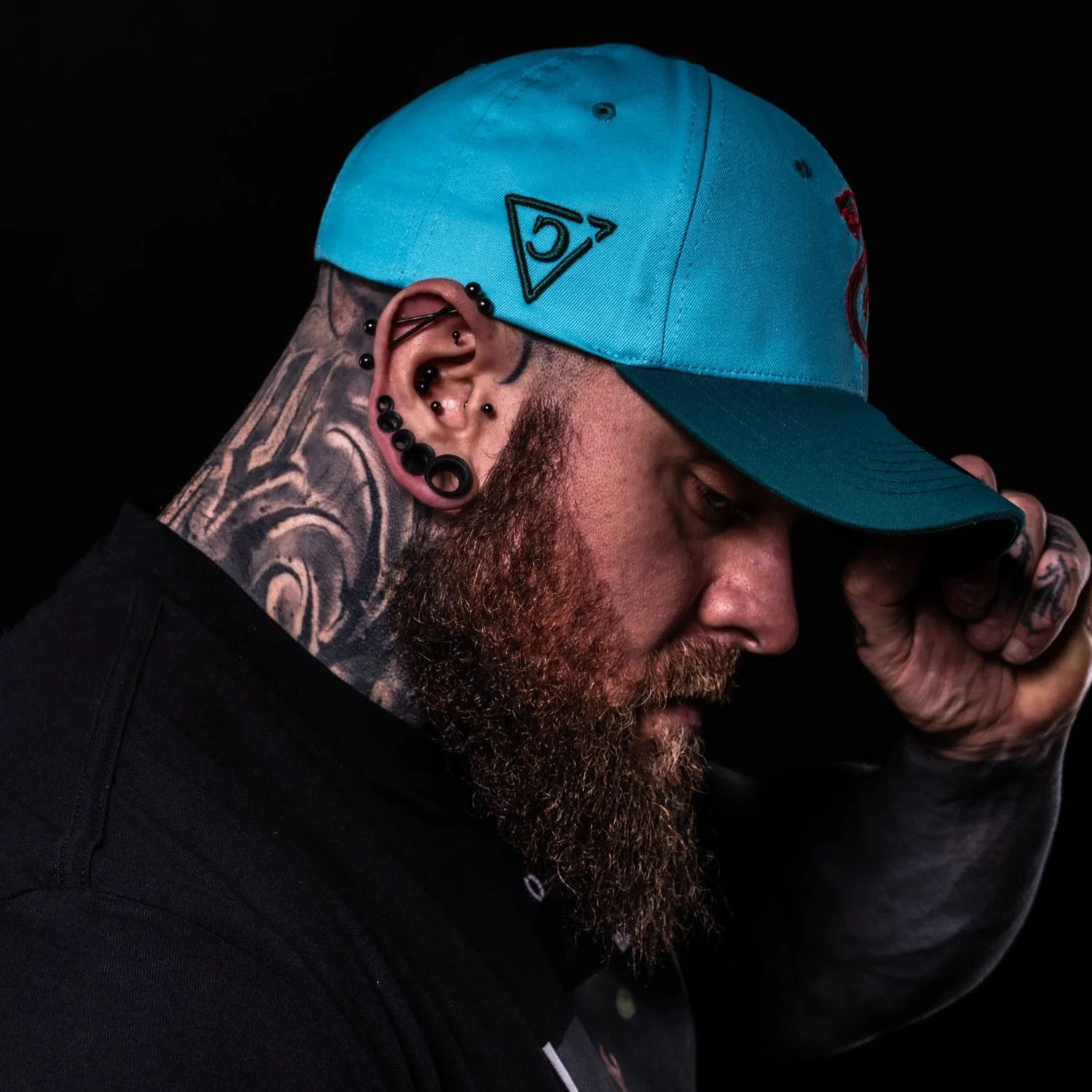 Fire Snake Curved Cap - Blue - Image 7
