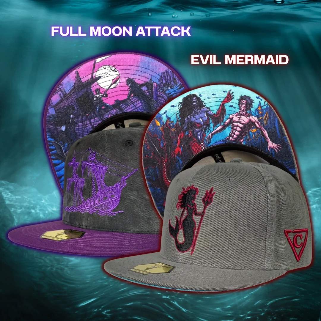 Full Moon Attack Snapback - Washed Dark Grey/Purple - Image 17