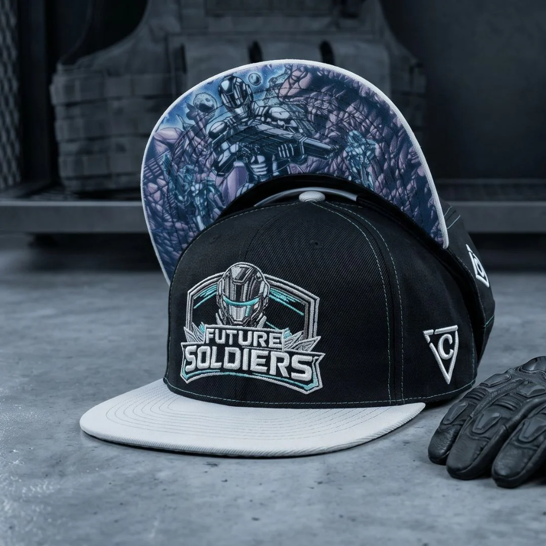 Future Soldiers Snapback - Black/White - Image 4