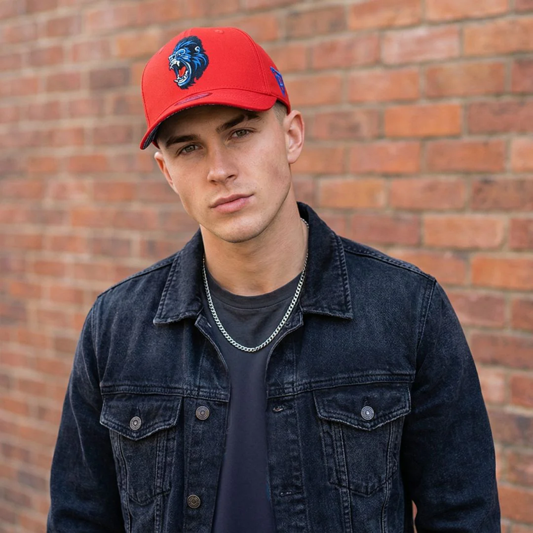 Gorilla Curved Baseball Cap - Orange - Image 6