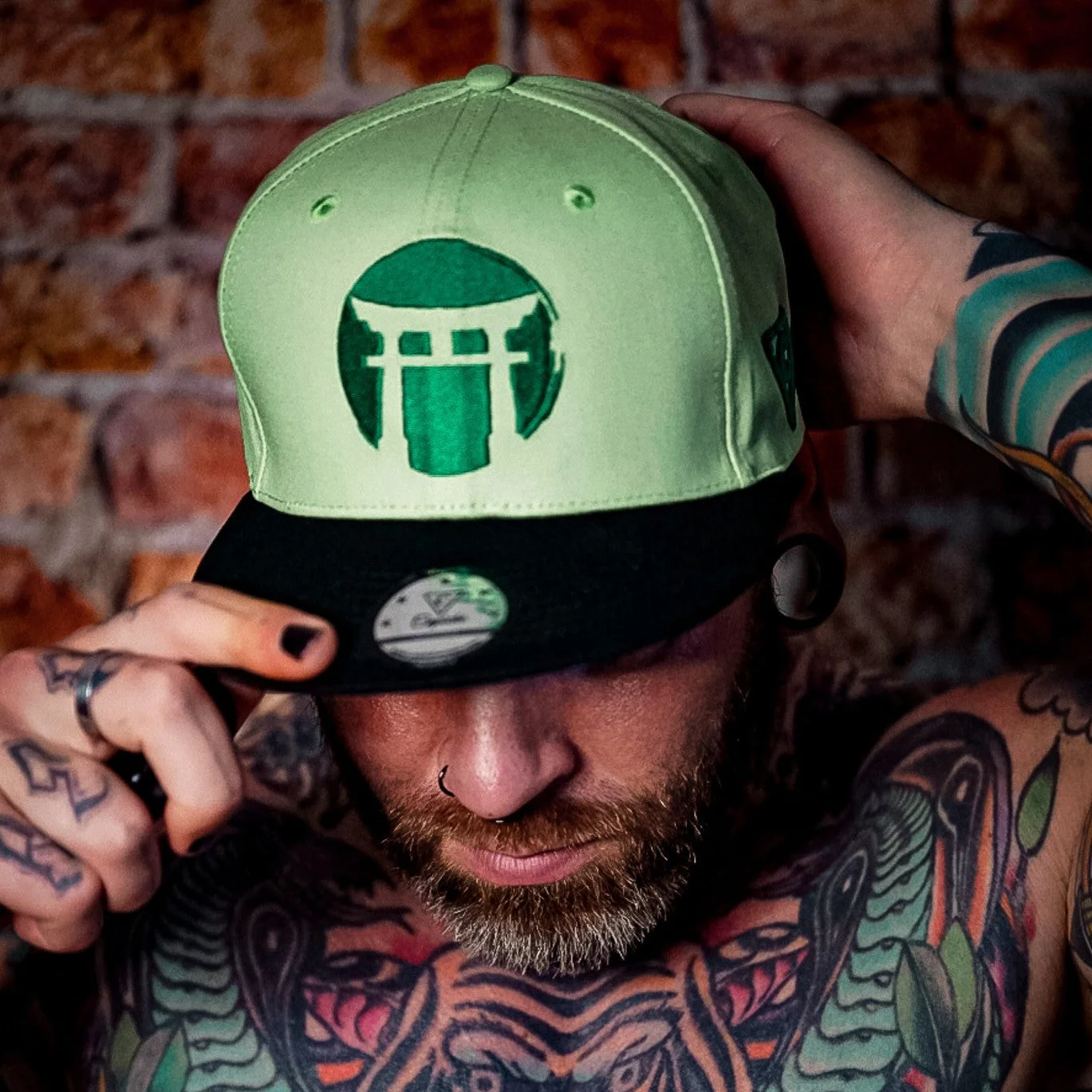 Green Samurai Snapback - COLOR-CHANGING - Image 6