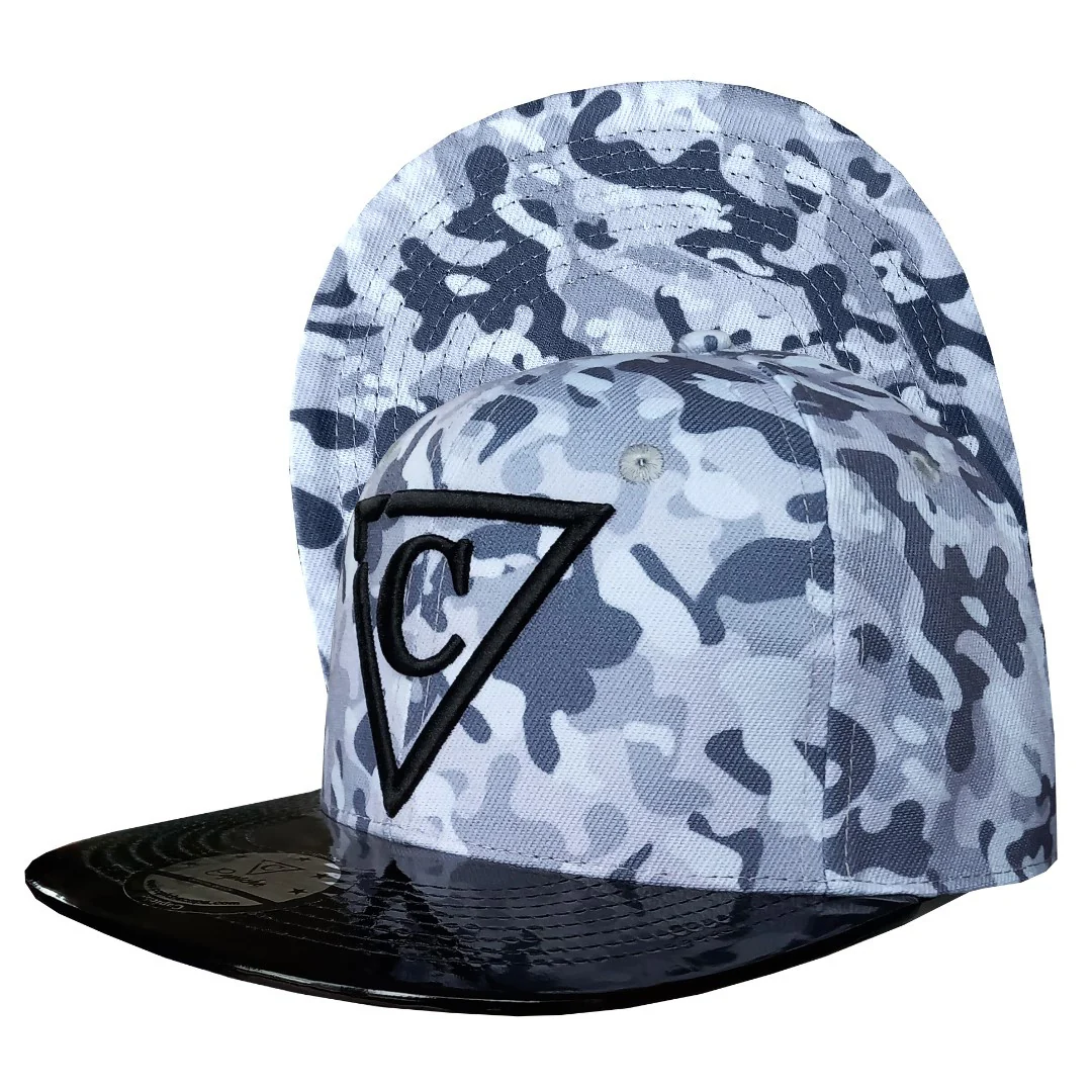 Grey Camo Snapback - Grey