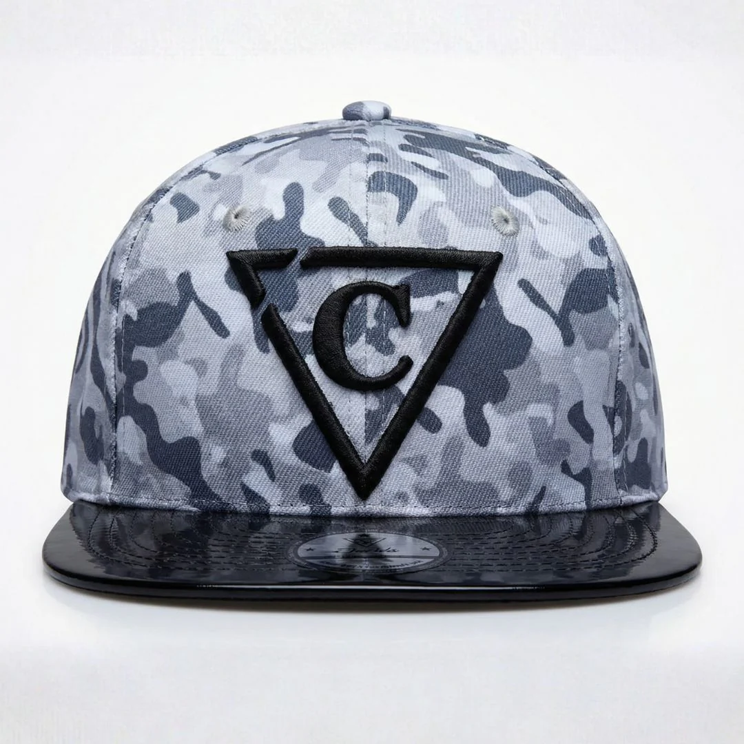 Grey Camo Snapback - Grey - Image 10