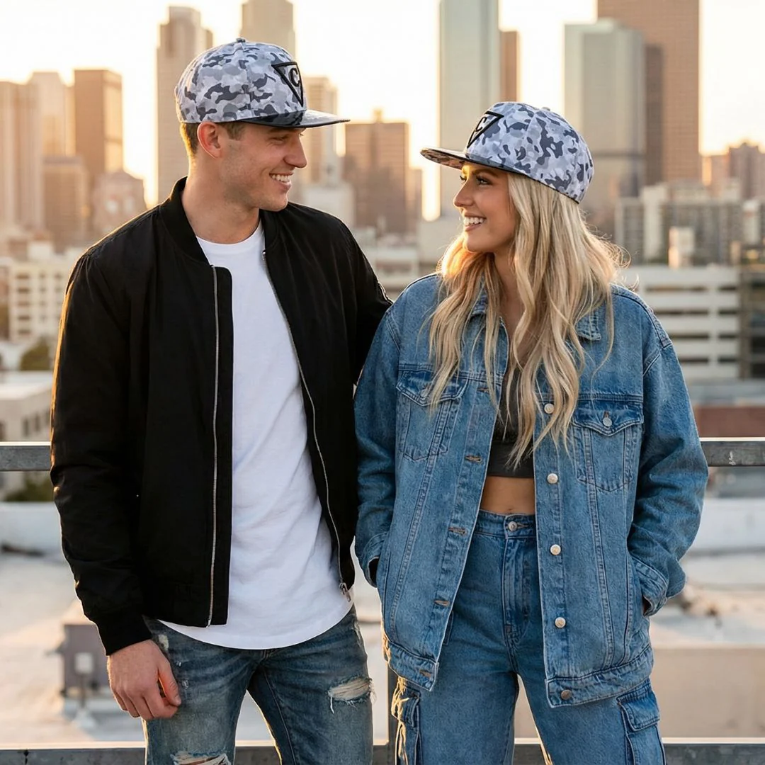 Grey Camo Snapback - Grey - Image 3