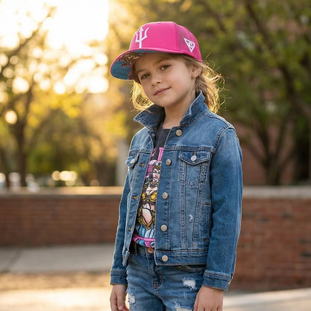 Hera Trucker Cap Child Size - Pink - Image 5