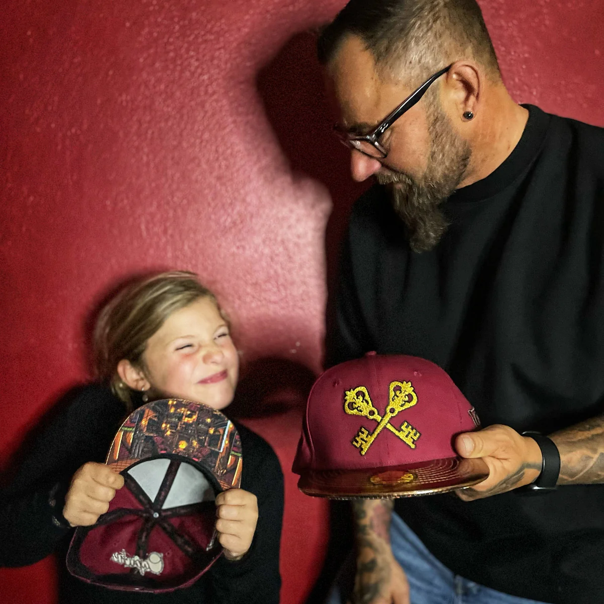 Hidden Room Snapback Child Size - Dark Red/Brown Metallic - Image 2