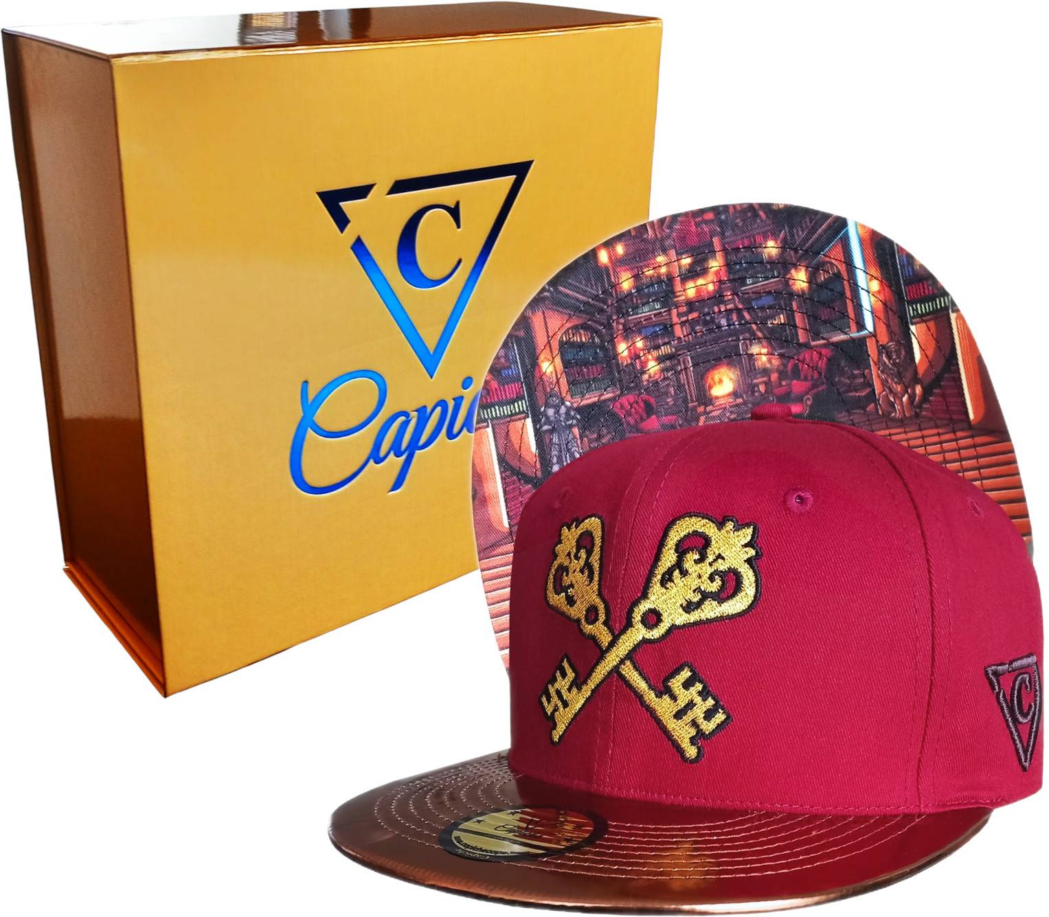 Hidden Room Snapback - Dark Red/Brown Metallic - Image 3