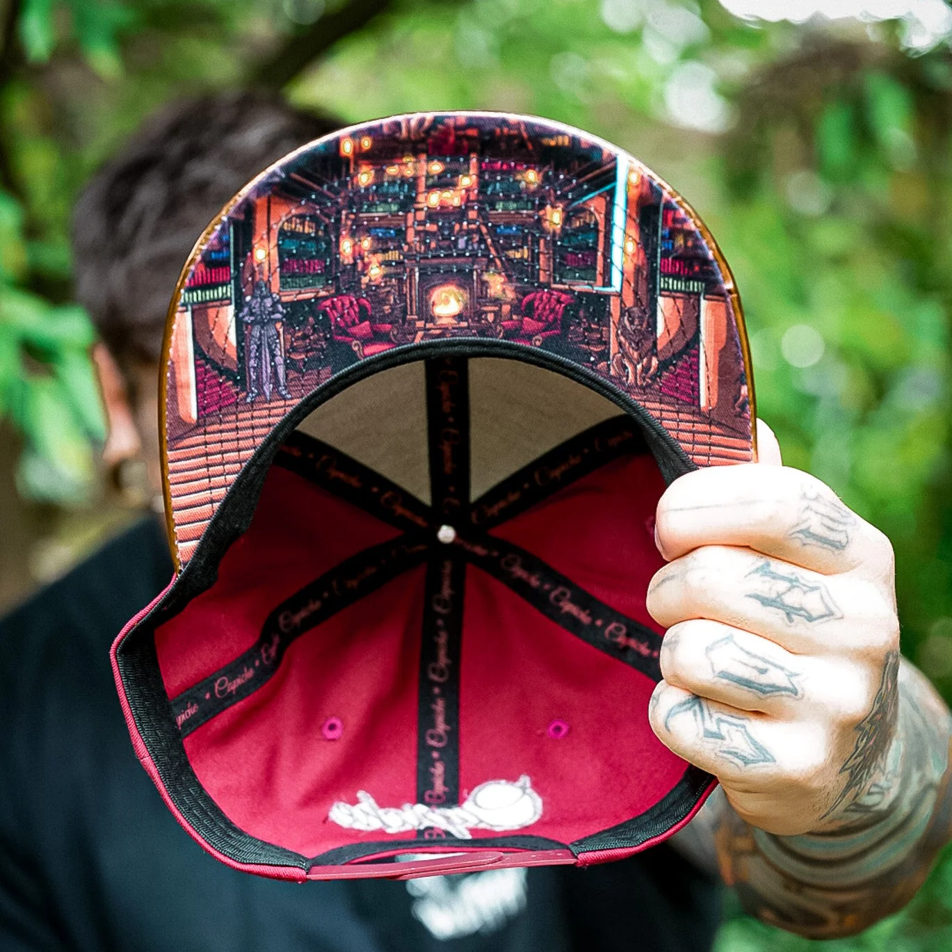 Hidden Room Snapback - Dark Red/Brown Metallic - Image 6