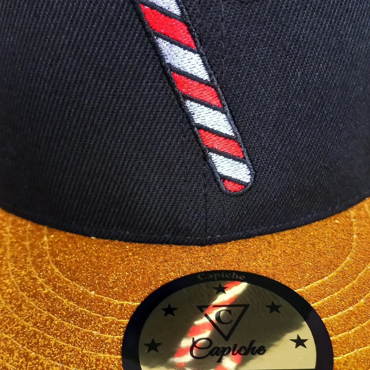 Holiday Feast Snapback - Black/Gold Glitter - Image 17