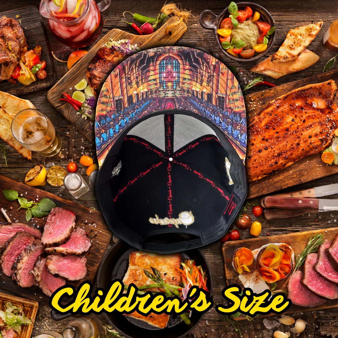 Holiday Feast Snapback Child Size - Black/Gold Glitter - Image 16