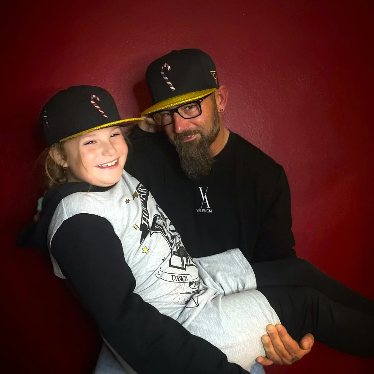 Holiday Feast Snapback Child Size - Black/Gold Glitter - Image 5