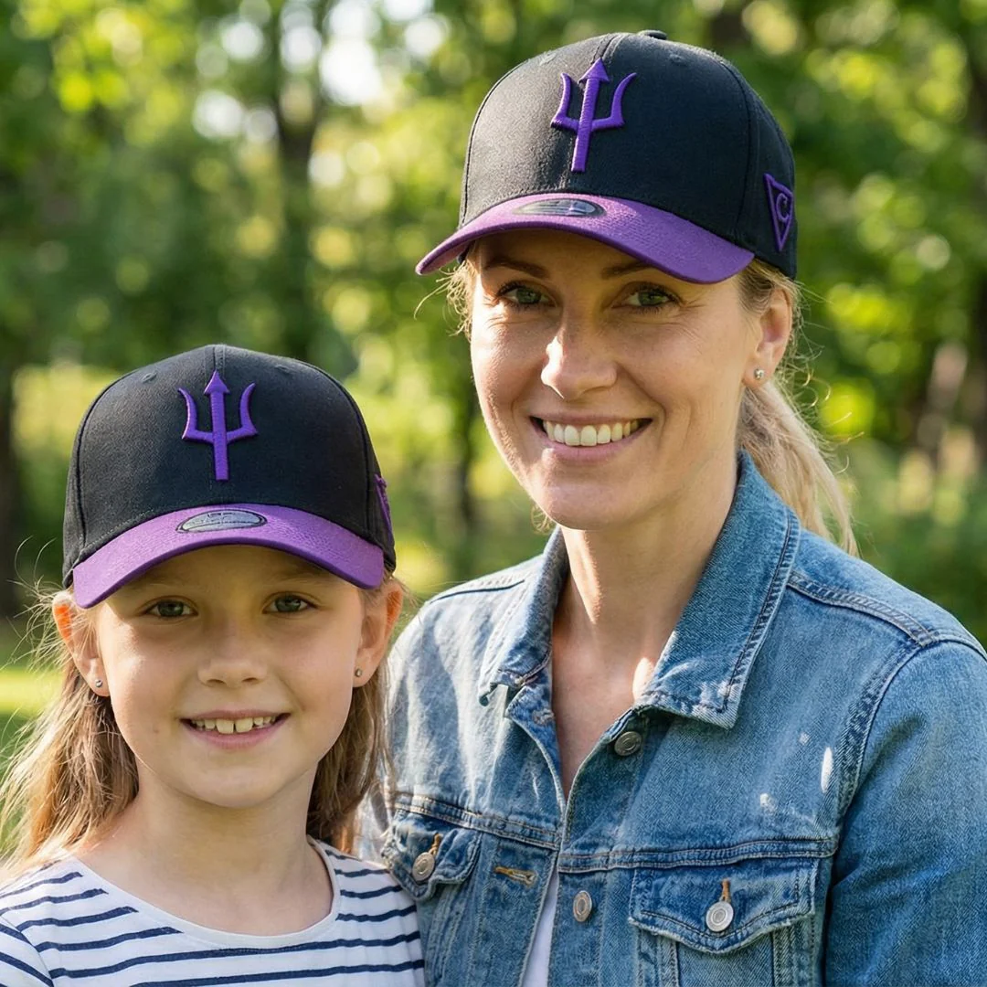 Hydra Curved Cap Child Size - Black/Purple - Image 6