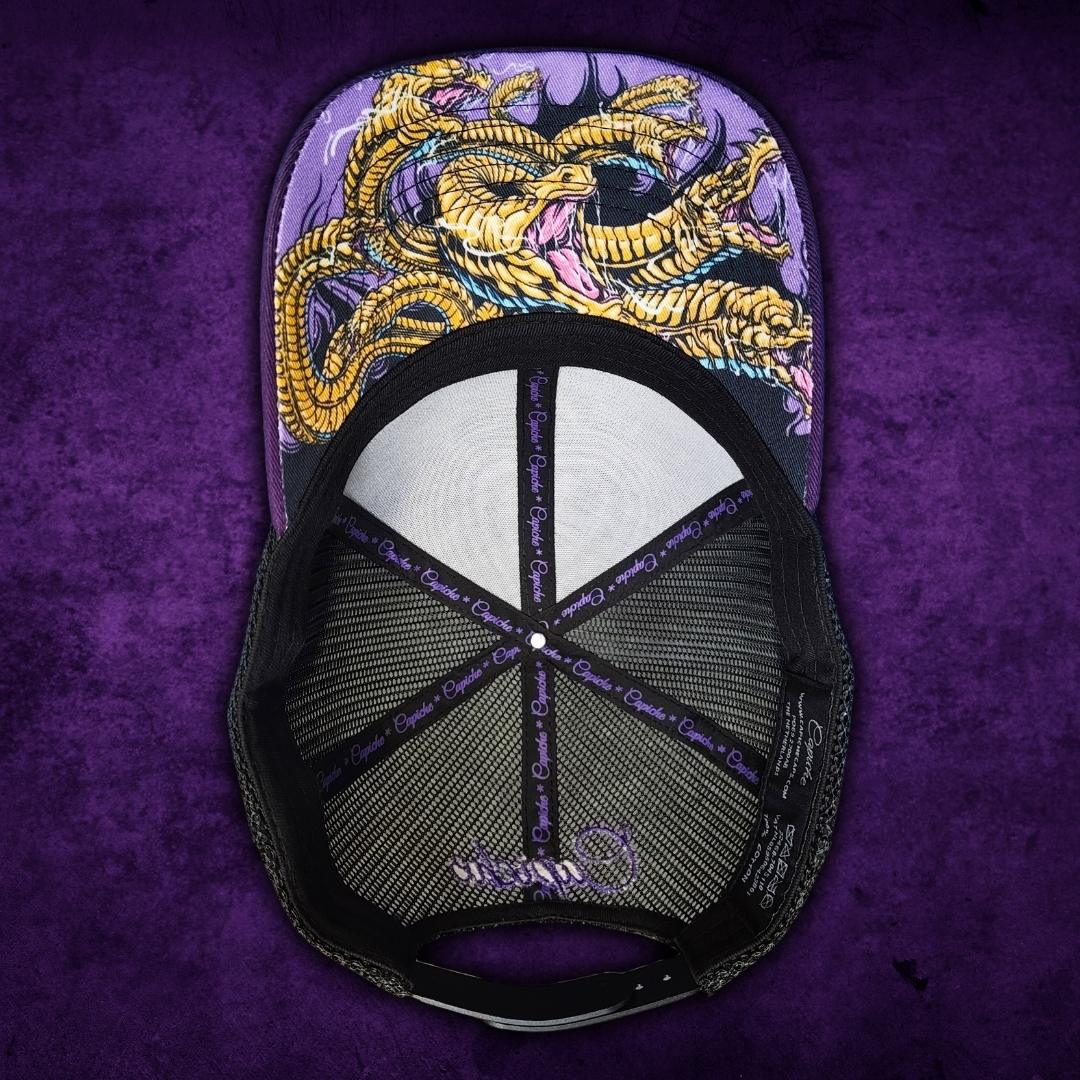 Hydra Trucker Cap - Black/Purple - Image 4
