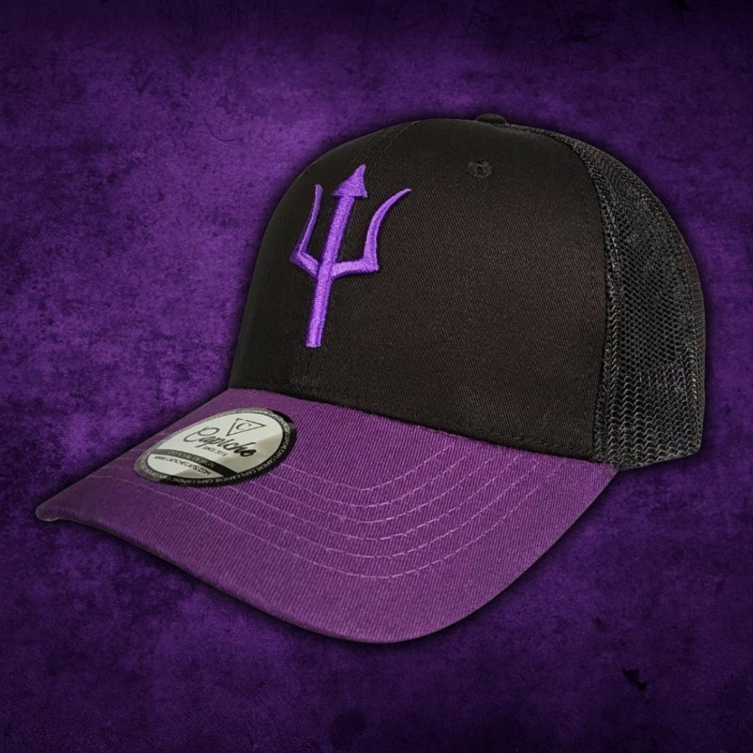Hydra Trucker Cap - Black/Purple - Image 5