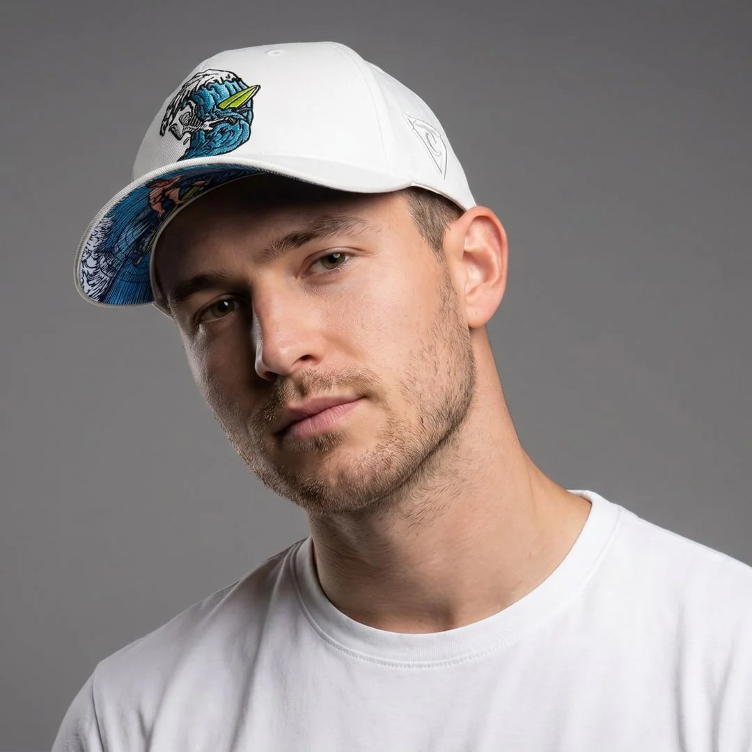 King Wave Curved Cap - White - Image 9