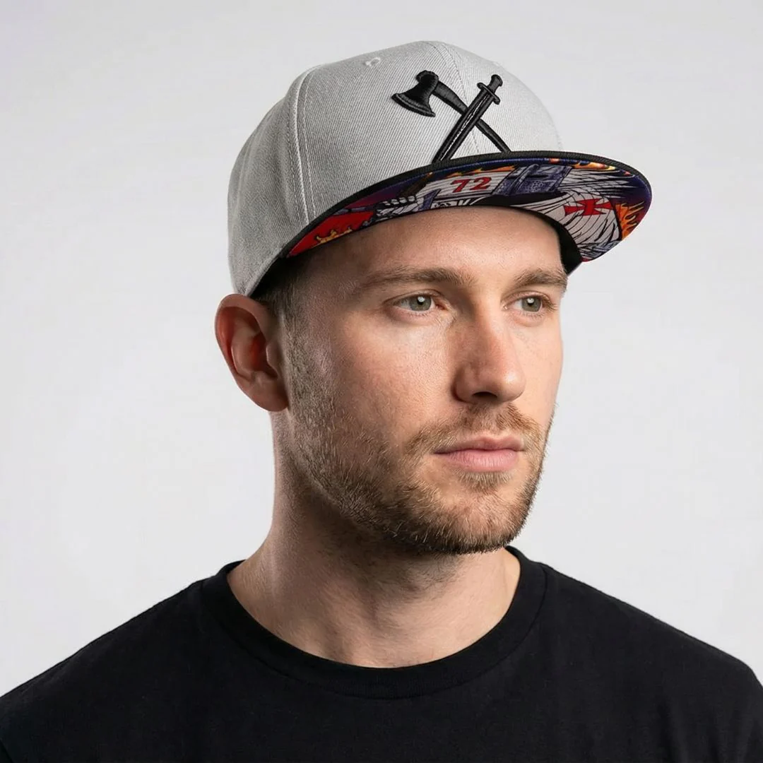 Knight Templar Snapback - Grey/Black - Image 10