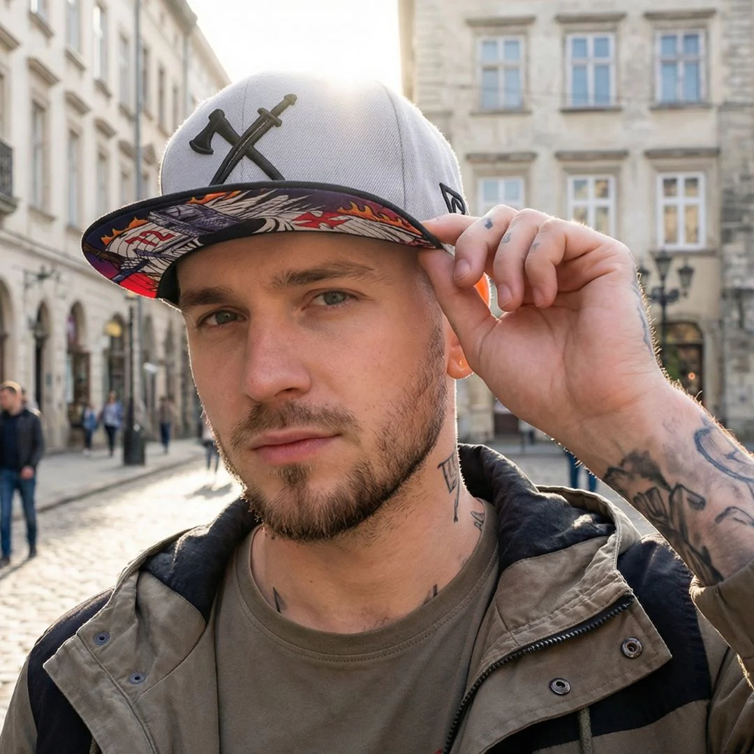 Knight Templar Snapback - Grey/Black - Image 11