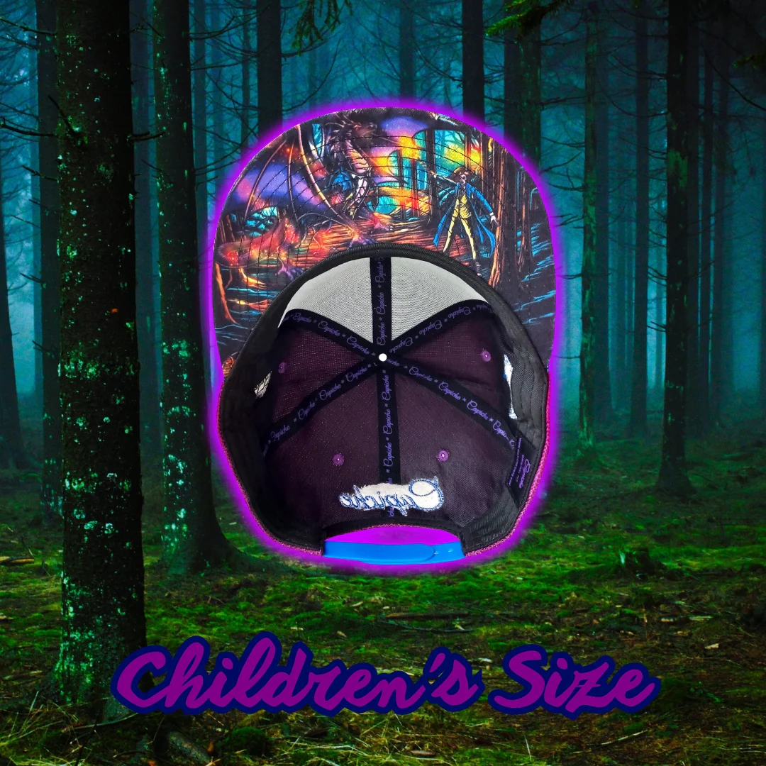 Magic Spell Snapback Child Size - Purple/Blue Thick Cotton - Image 10