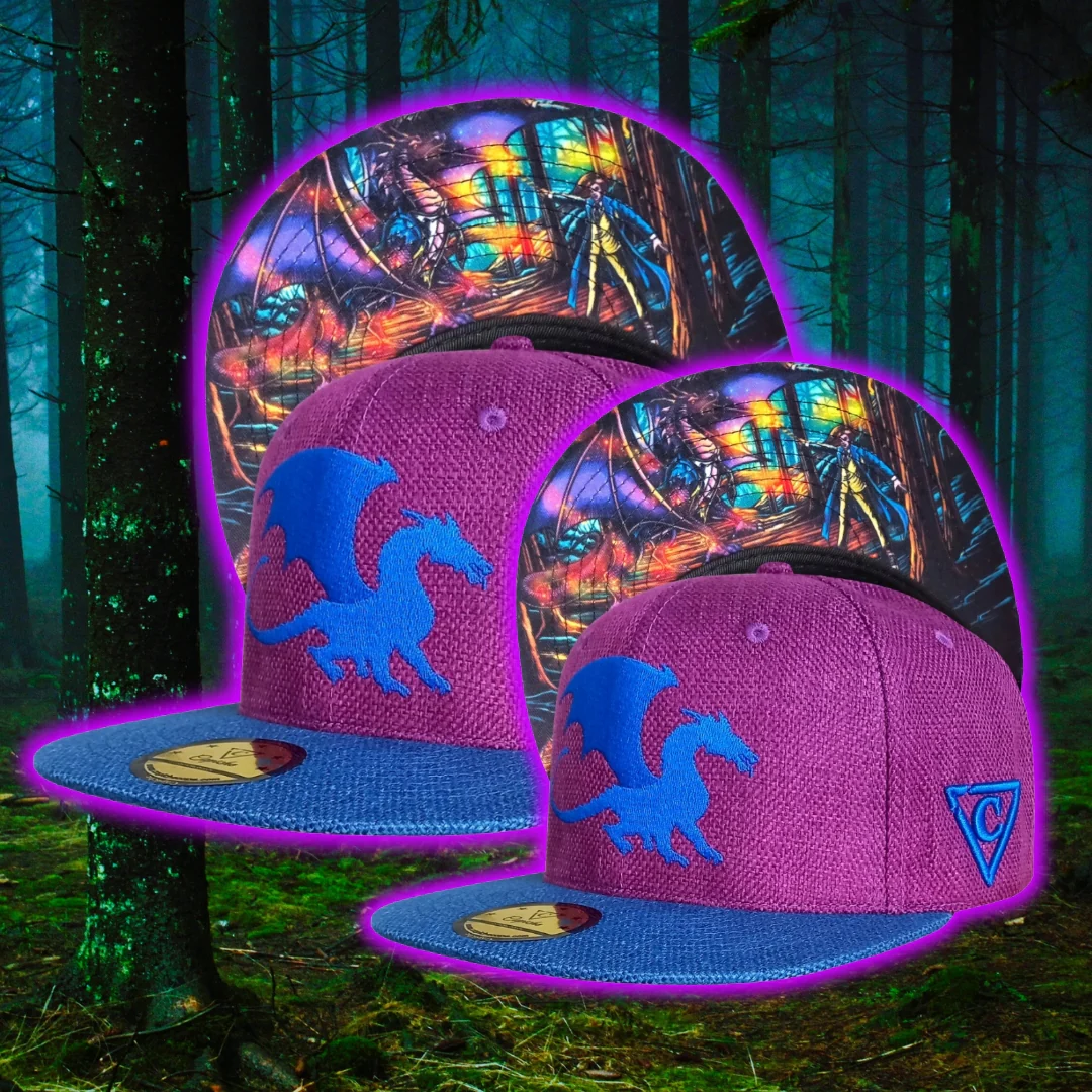 Magic Spell Snapback Child Size - Purple/Blue Thick Cotton - Image 13