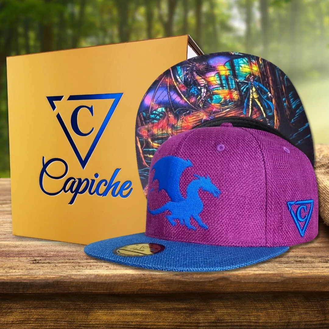 Magic Spell Snapback - Purple/Blue Thick Cotton - Image 3