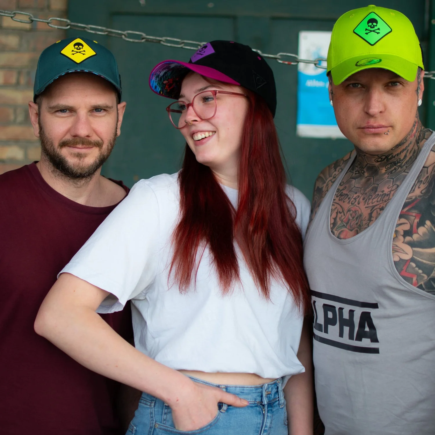 Mayday Curved Cap - Blue & Yellow Rubber - Image 3