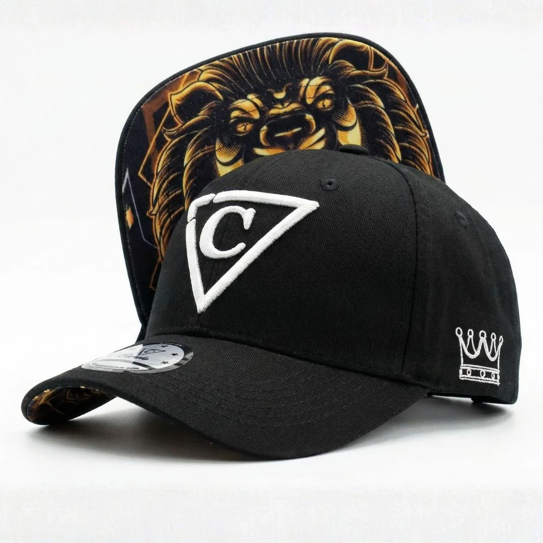Mighty Lion Curved Baseball Cap - Black - Image 9
