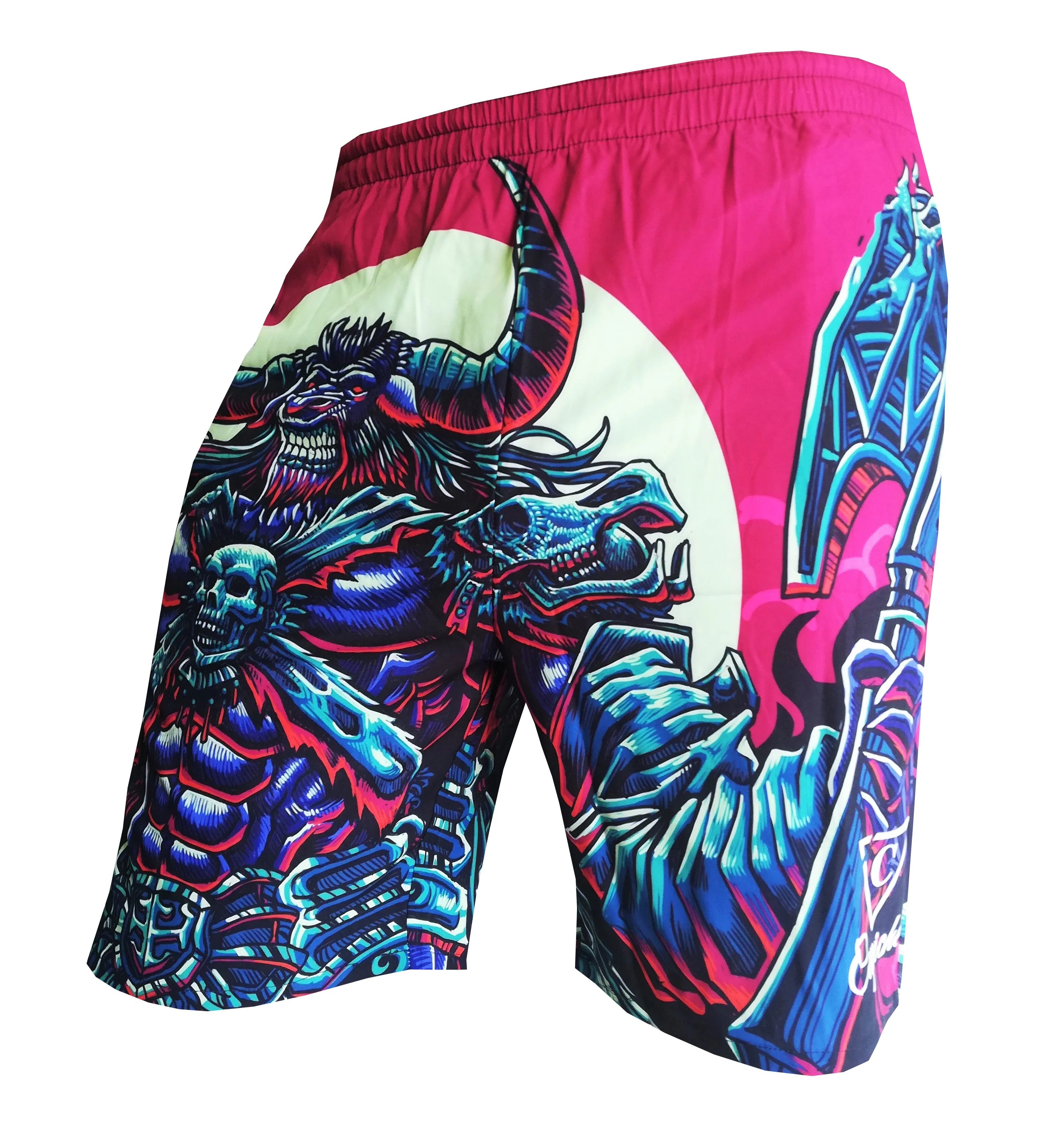 Minotaur Swim Short - Ruby/Blue - Image 2