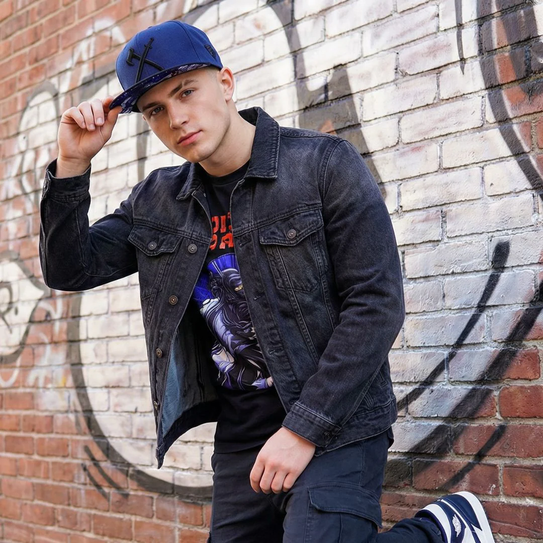 Ninja Snapback - Dark Blue/Black - Image 4