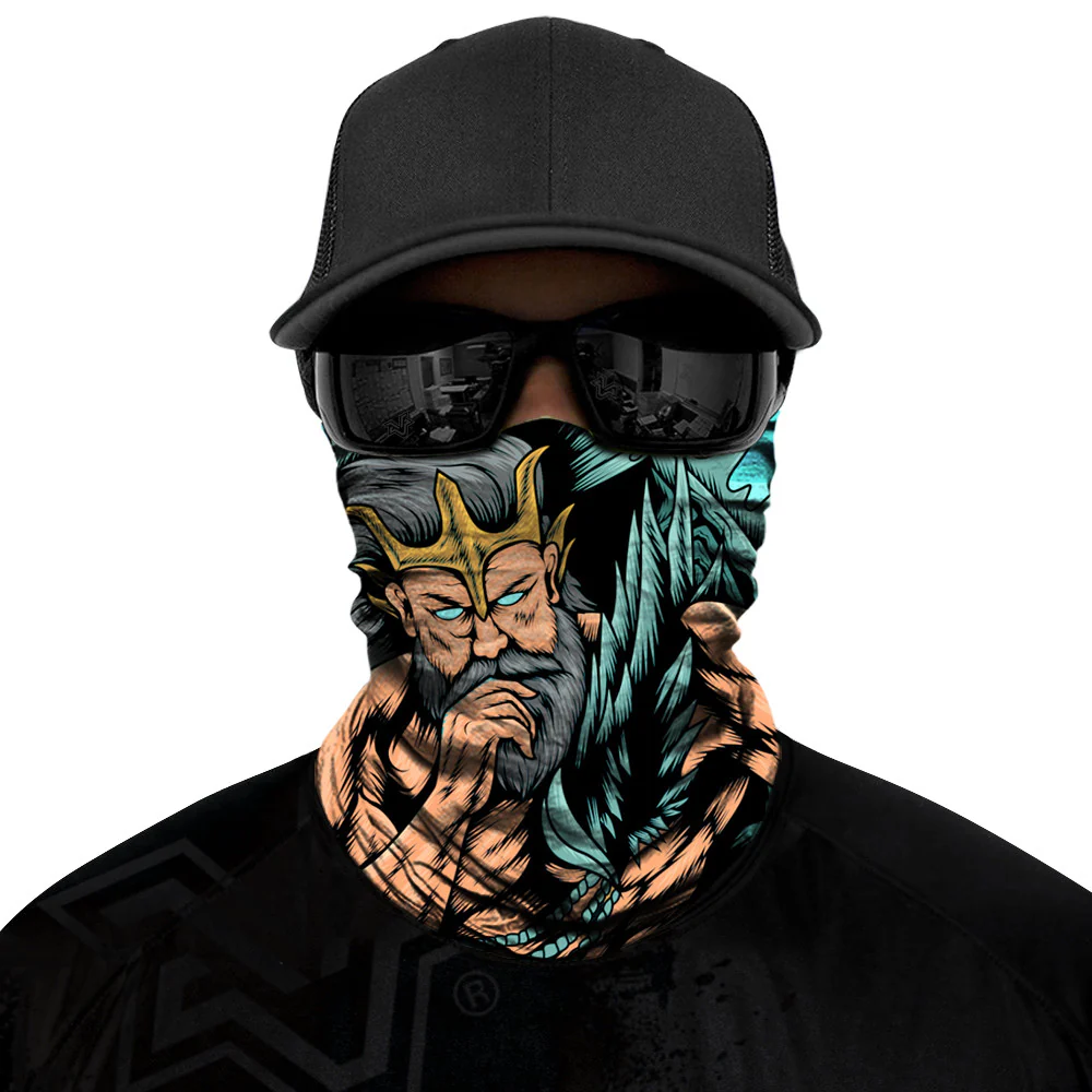 Njord Biker Mask - Blue/Beige - Image 6