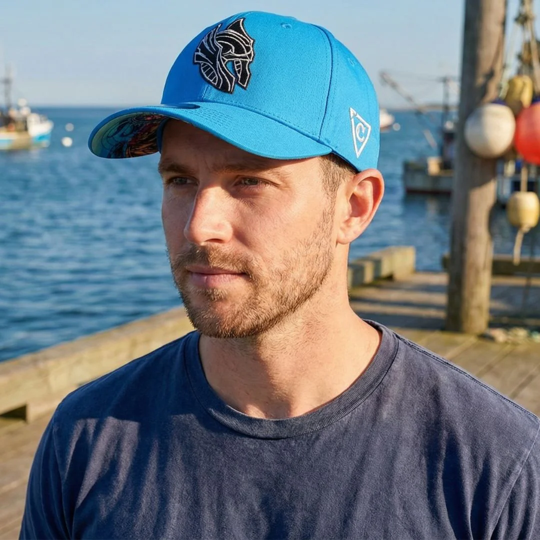 Njord Curved Baseball Cap - Blue - Image 10