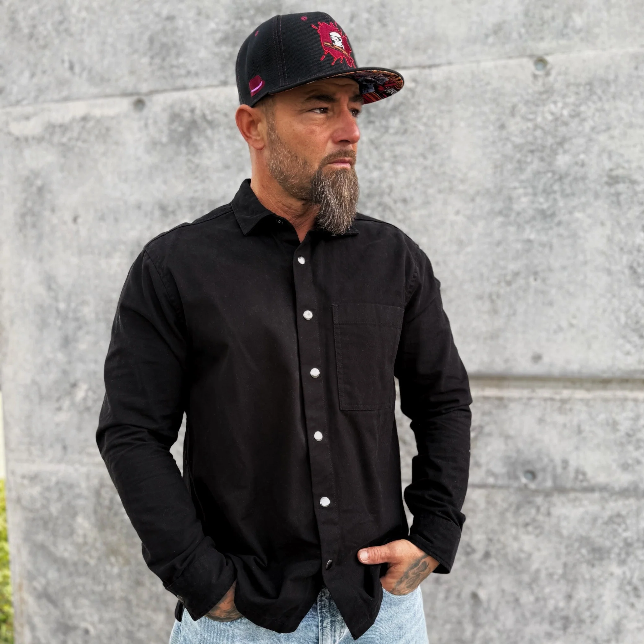 No Blood No Trust Snapback No. 3 - Black - Image 5