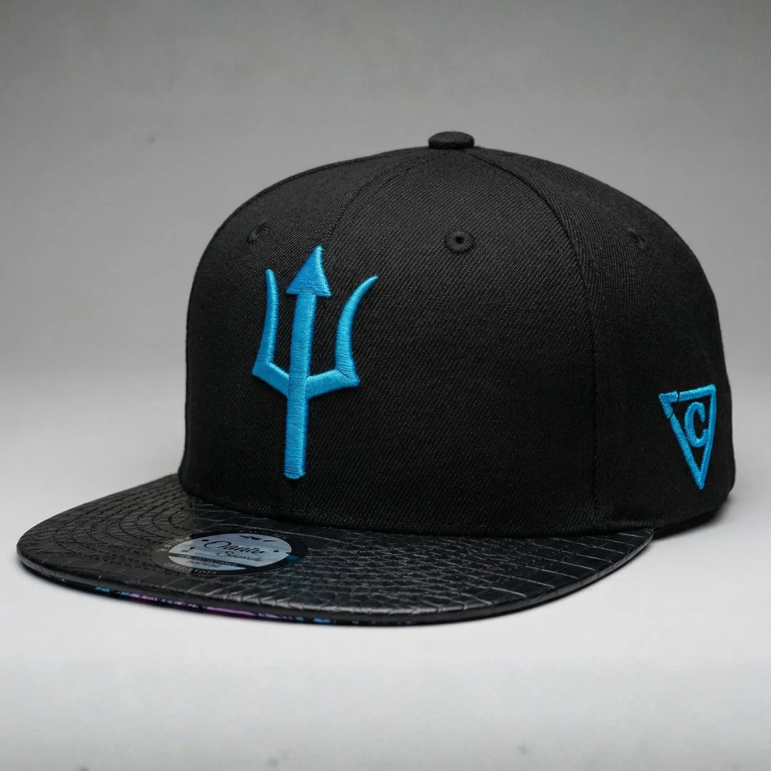 Nyx Snapback - Black/Faux Leather - Image 4