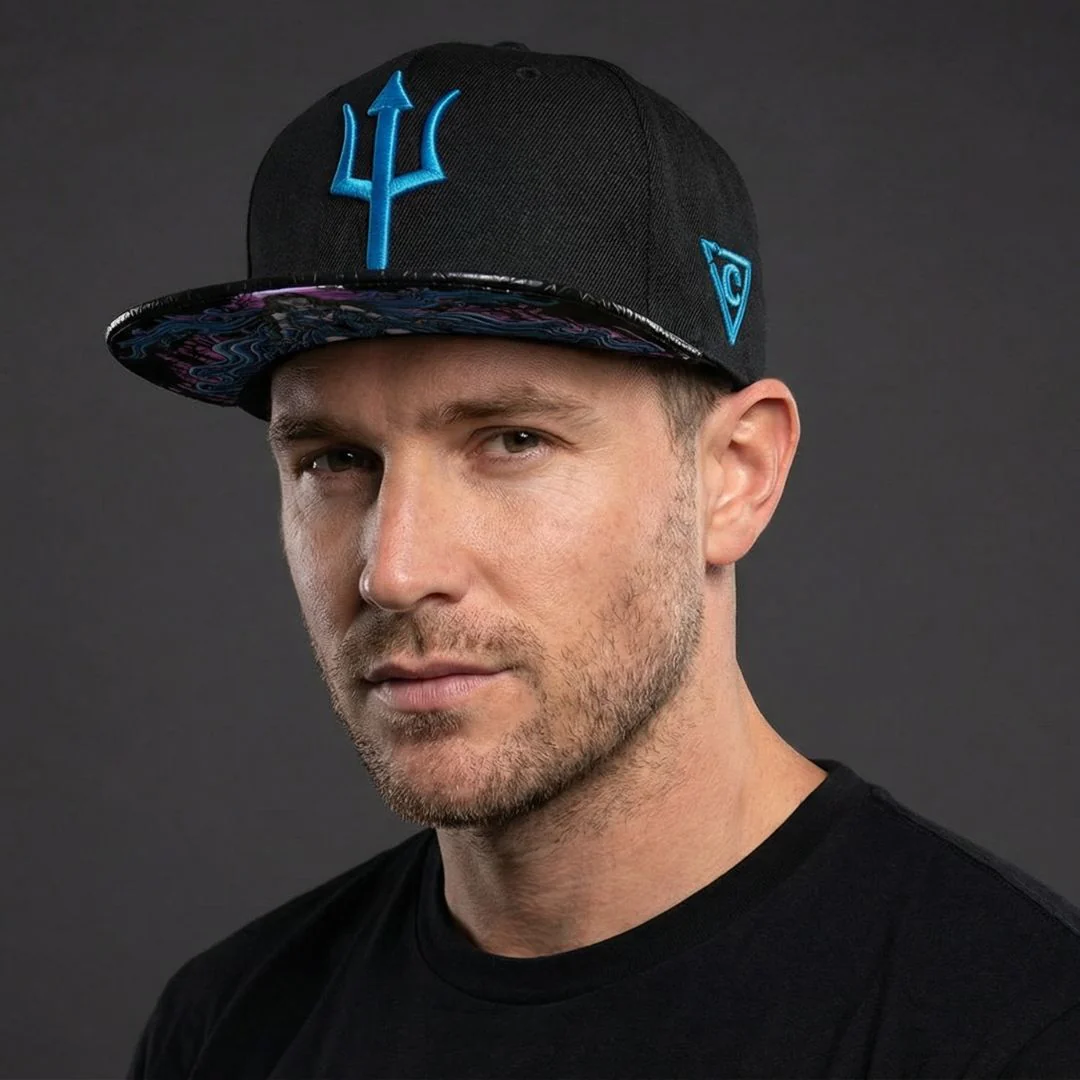 Nyx Snapback - Black/Faux Leather - Image 6