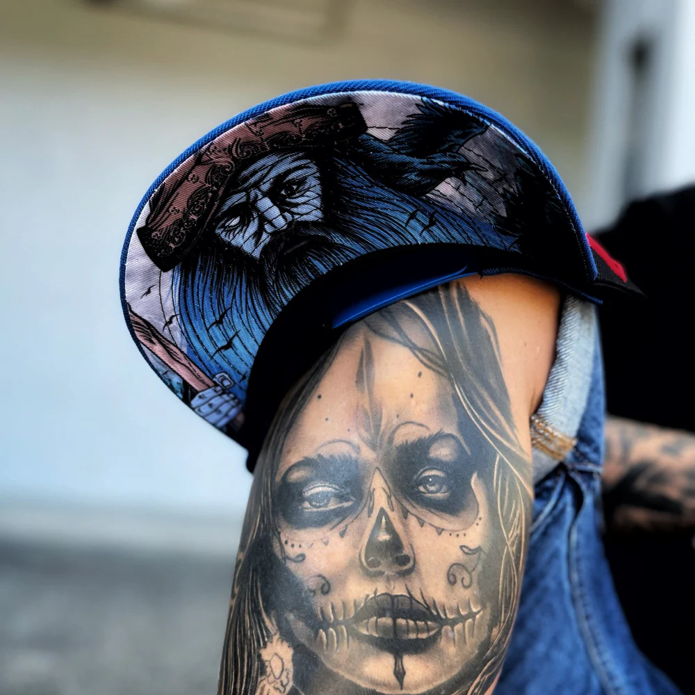 Odin Snapback - 50/50 Black/Blue - Image 11
