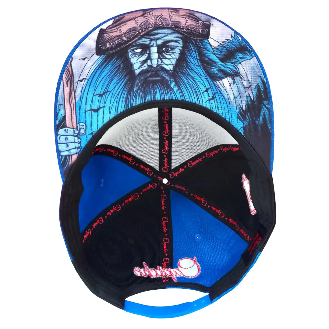 Odin Snapback - 50/50 Black/Blue - Image 15