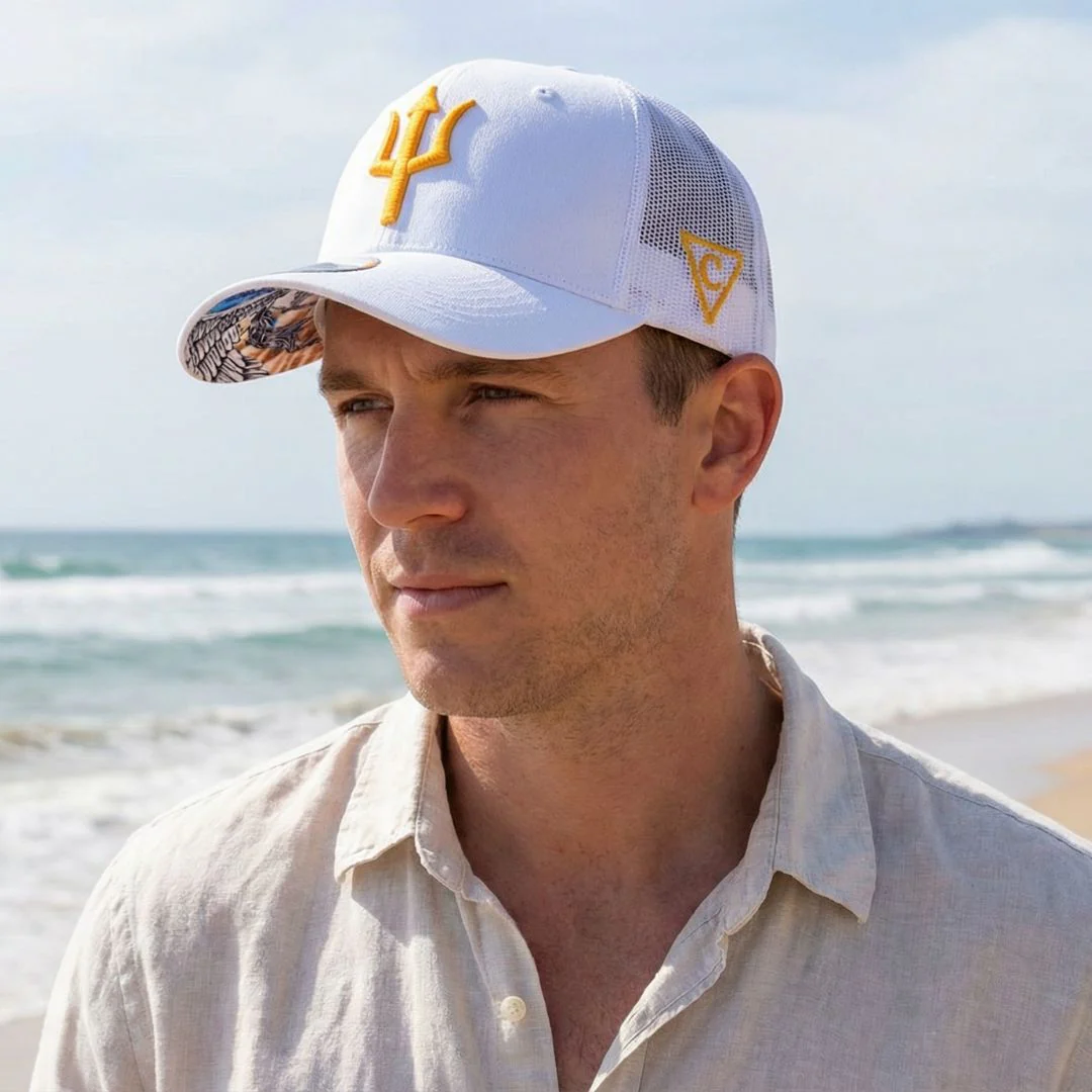 Pegasus Trucker Cap - White - Image 3
