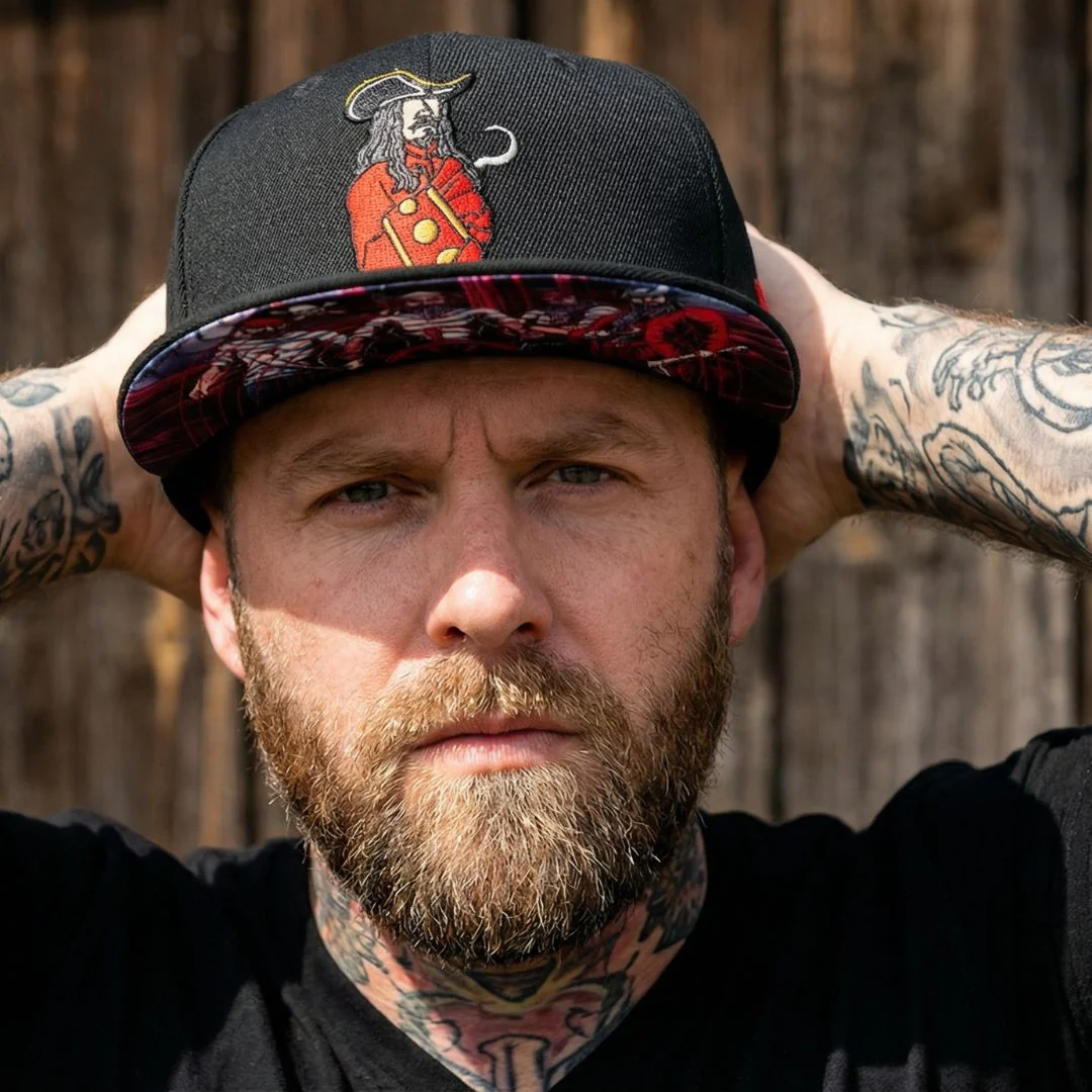 Pirates Snapback - Black & Red Stitches - Image 6