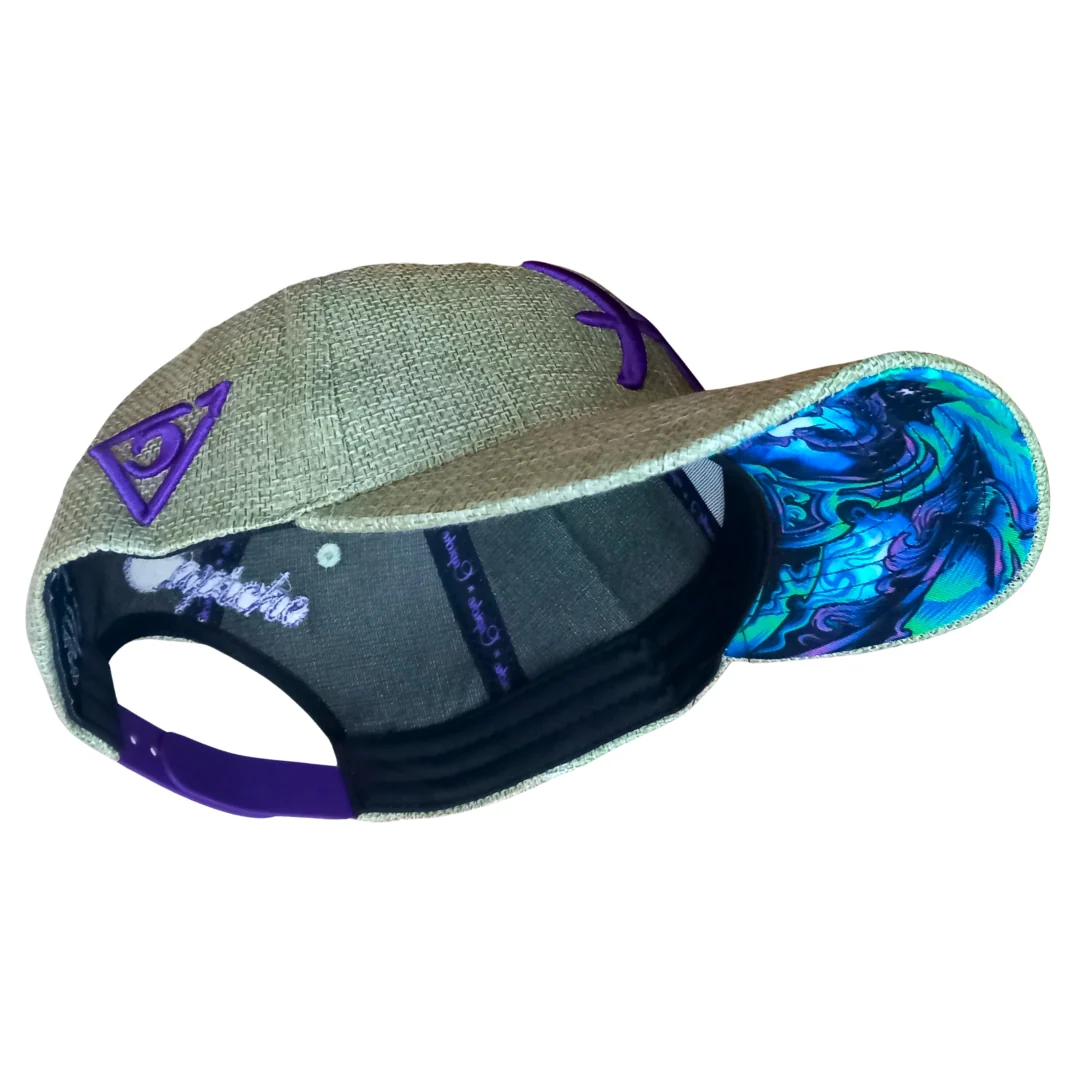 Pisces Curved Cap - Pale Green Thick Cotton - Image 10