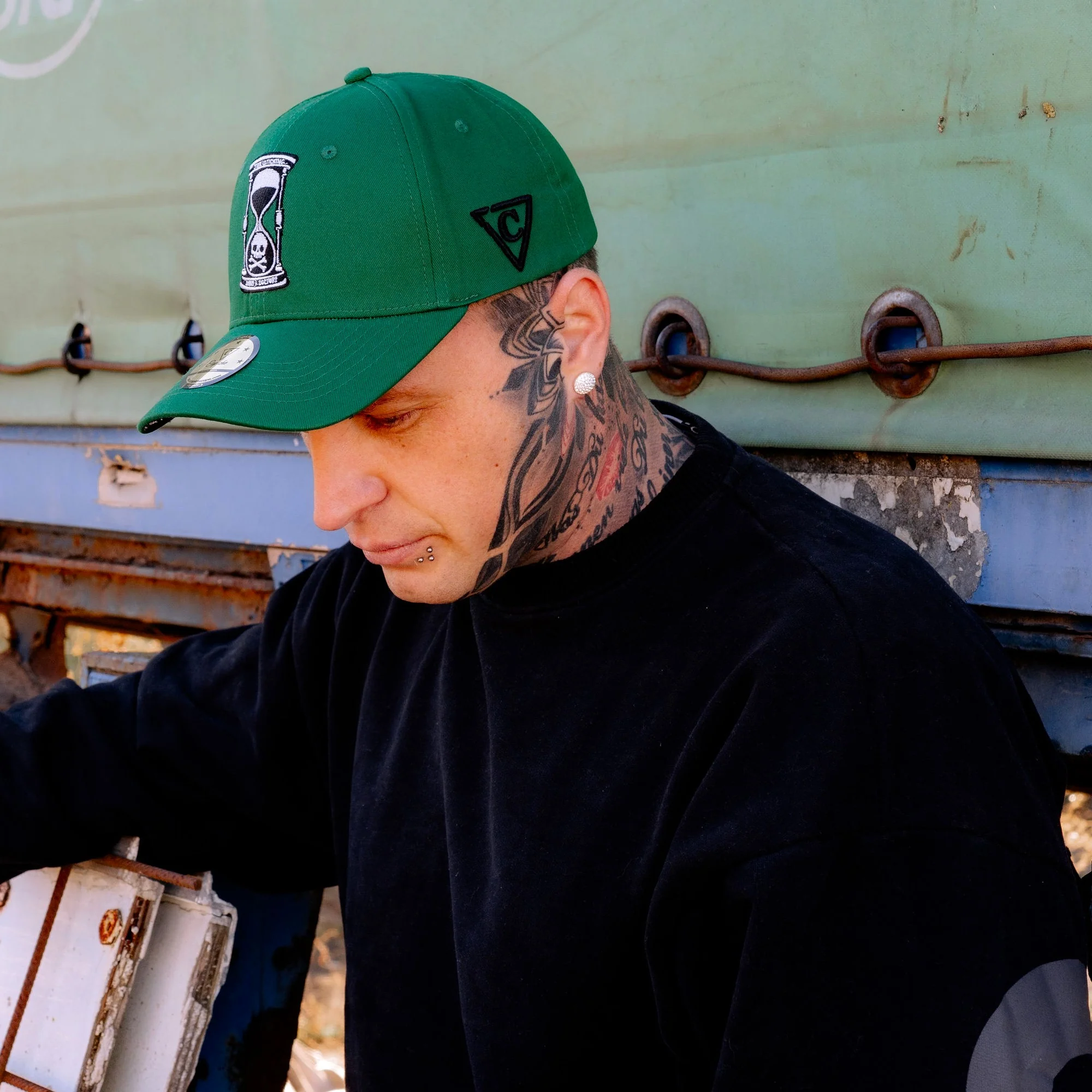 LIMITED EDITION Plague Doctor Curved Cap - Green - Image 7