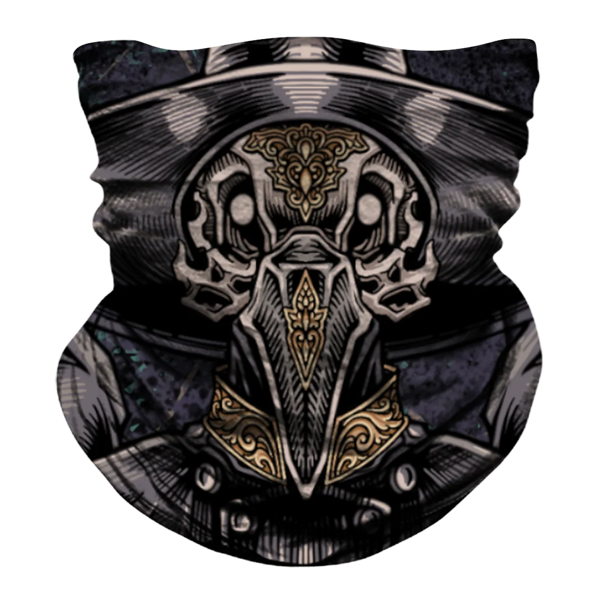 Plague Doctor Biker Mask - Dark Grey - Image 4