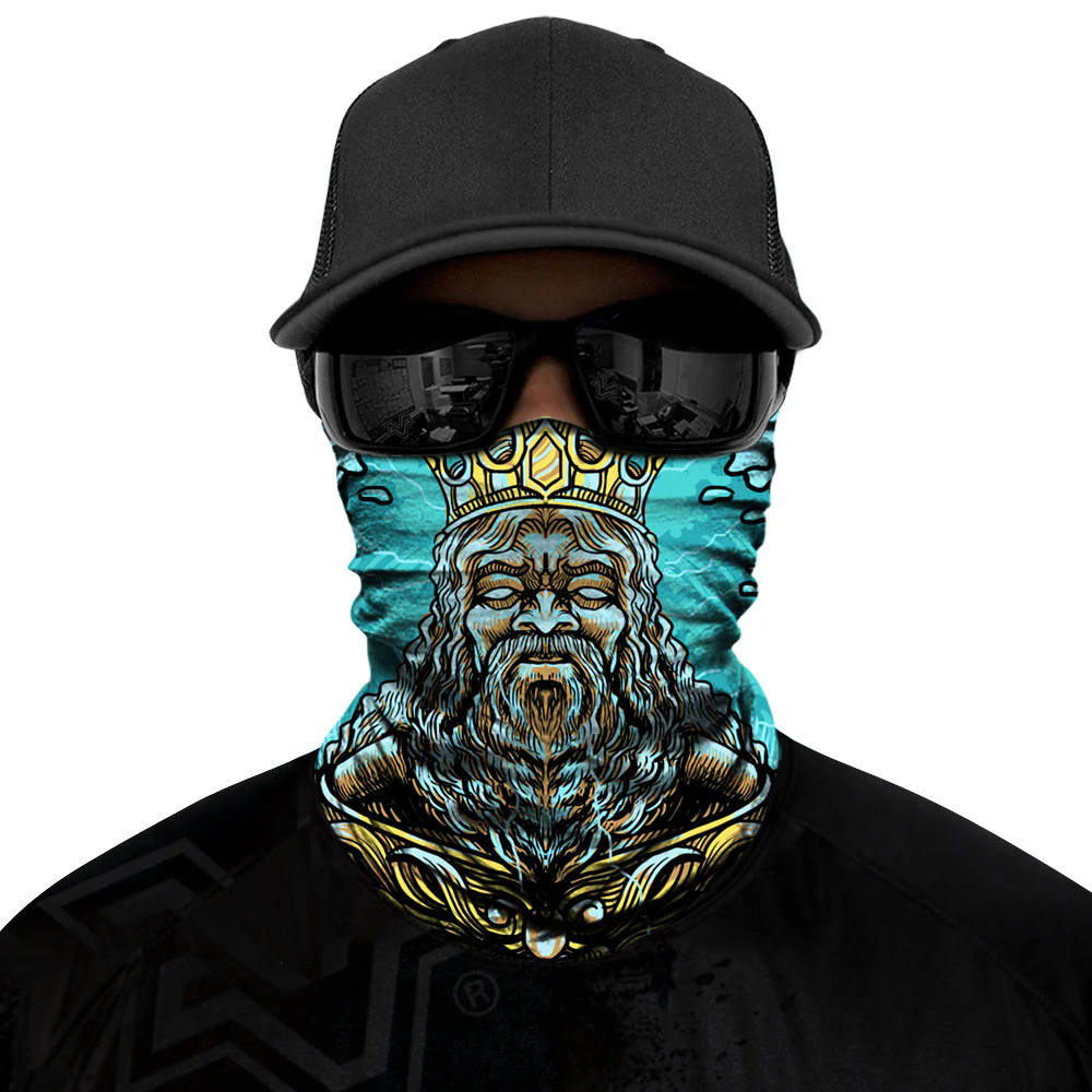 Poseidon Biker Mask - Blue - Image 5