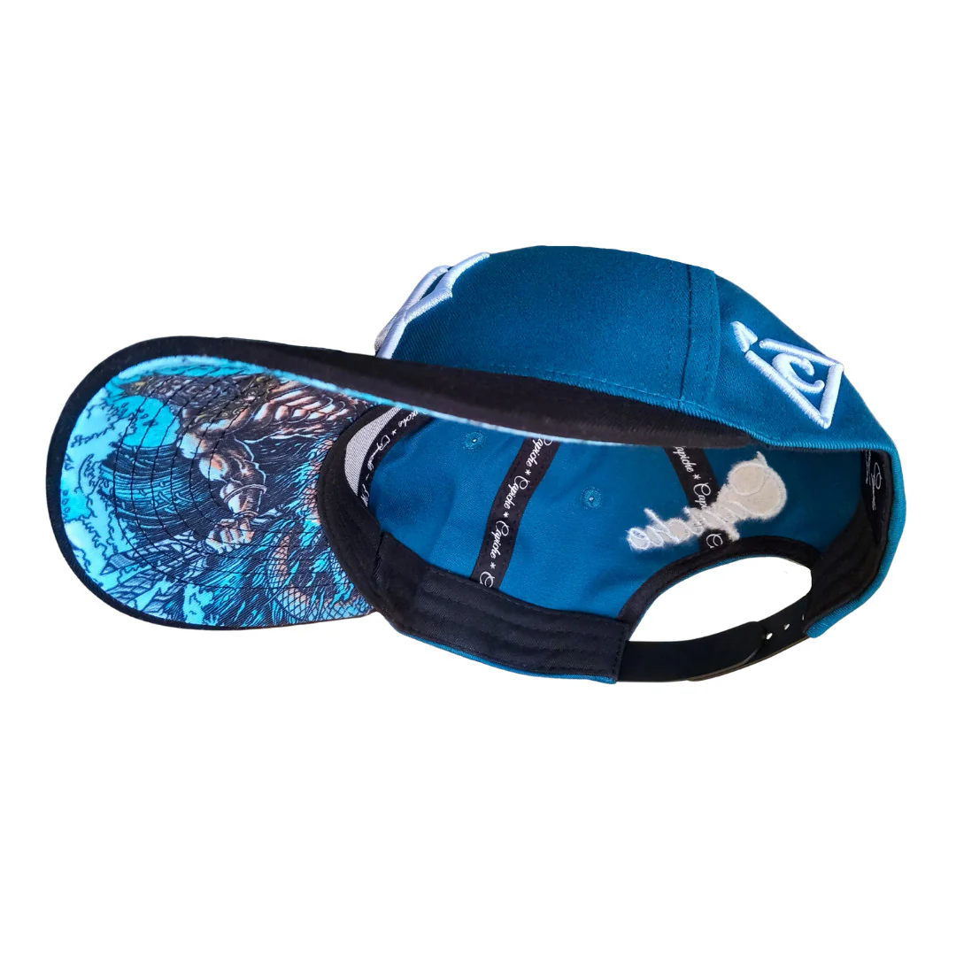 Poseidon Curved Cap Child Size - Black/Blue - Image 7