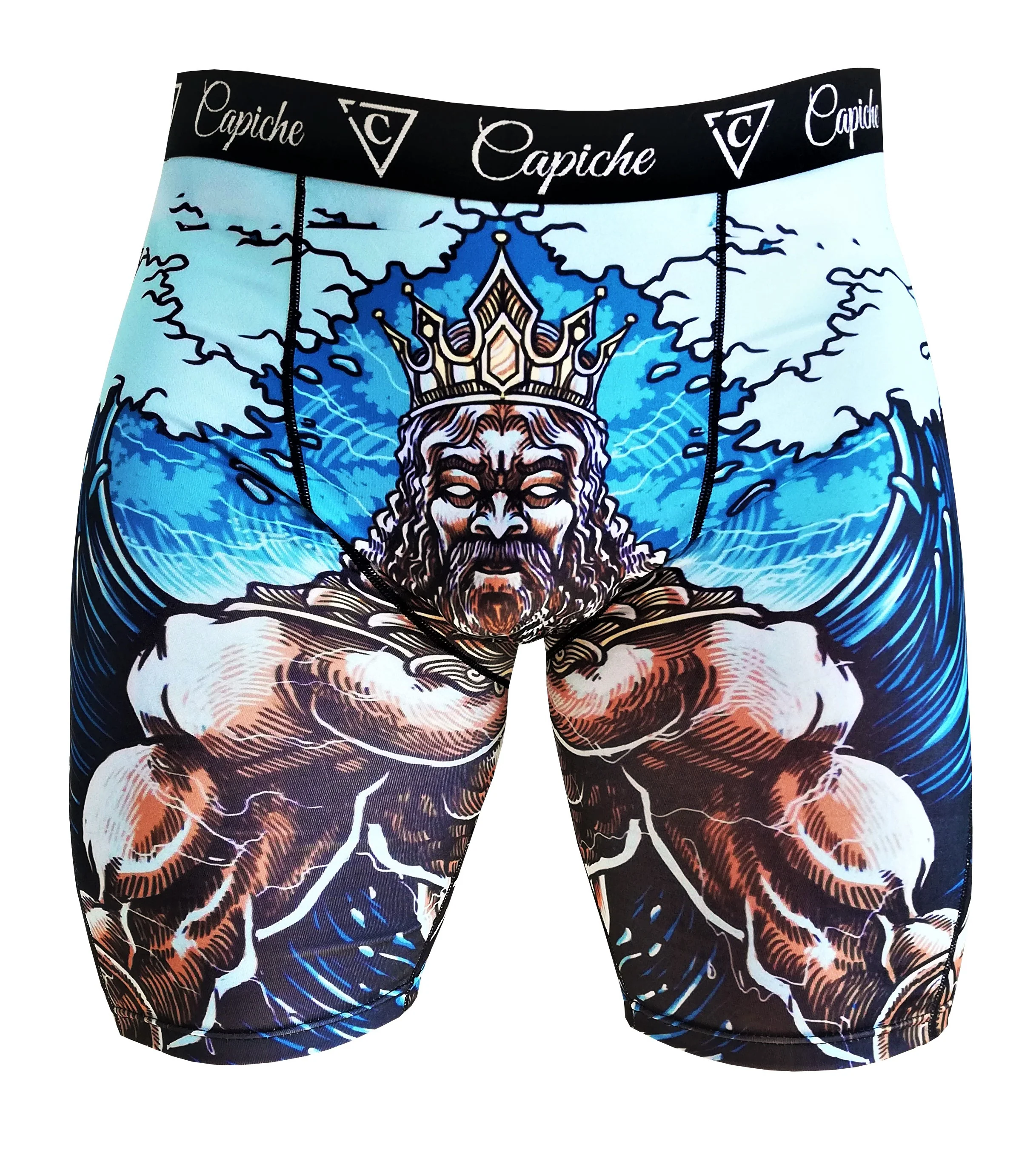 Poseidon Long Mens Underwear - Blue
