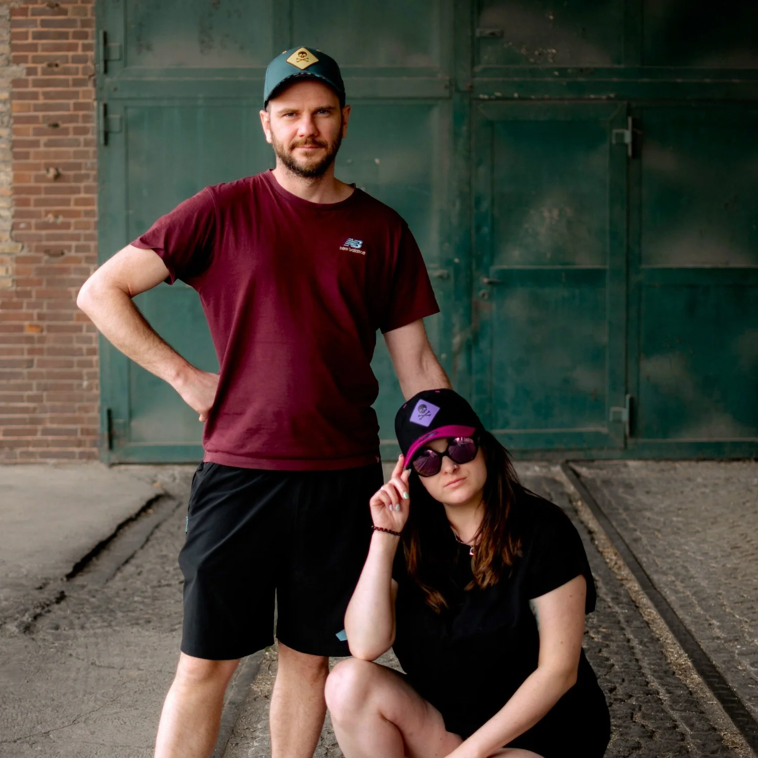 Purple Volcano Curved Cap - Black Fleece/Pink - Image 11