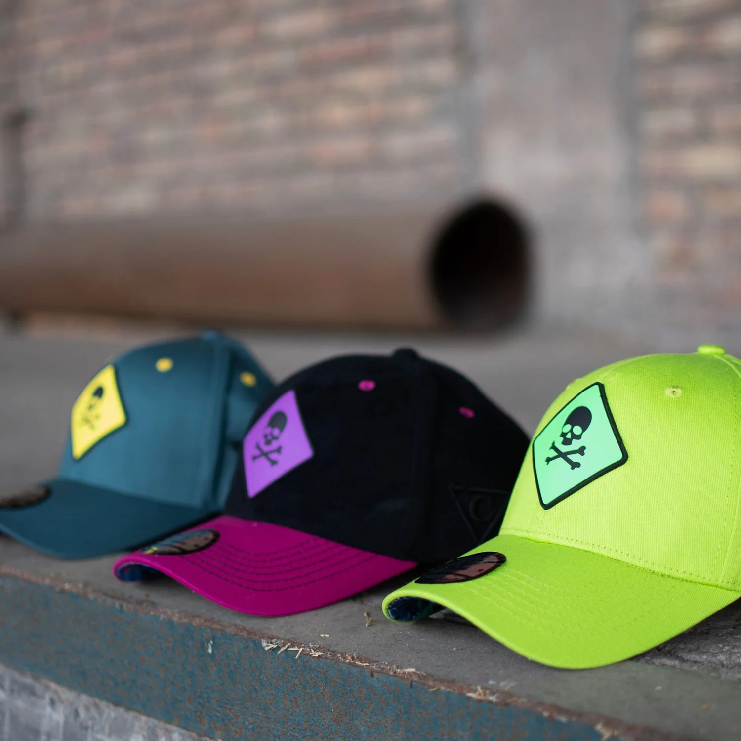 Purple Volcano Curved Cap - Black Fleece/Pink - Image 9