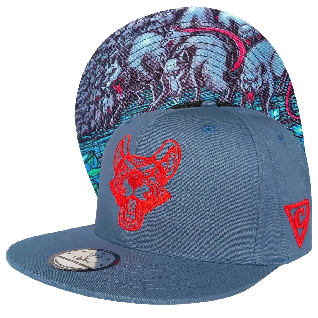 Rats Snapback - Grey/Red